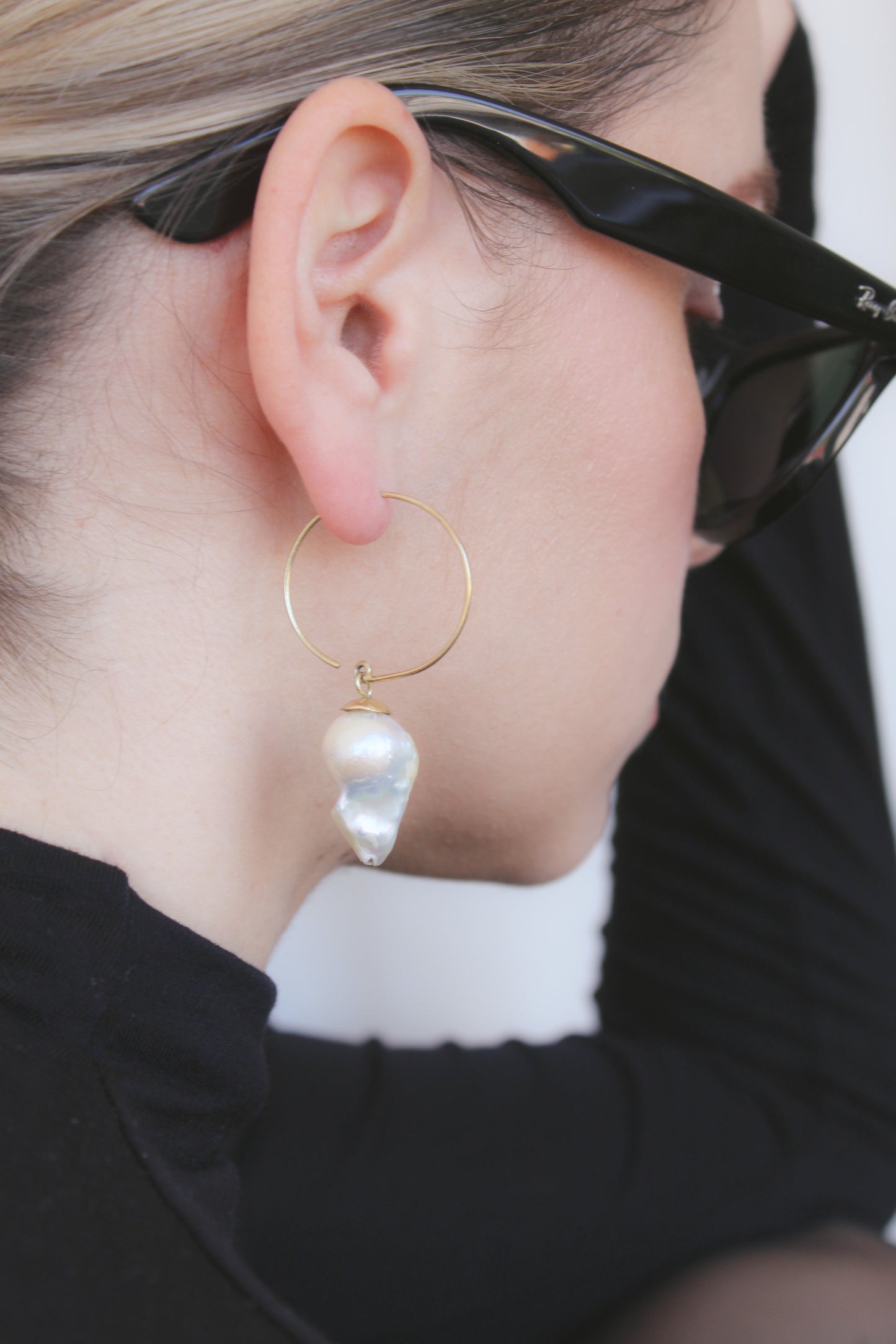 Baroque pearls earrings