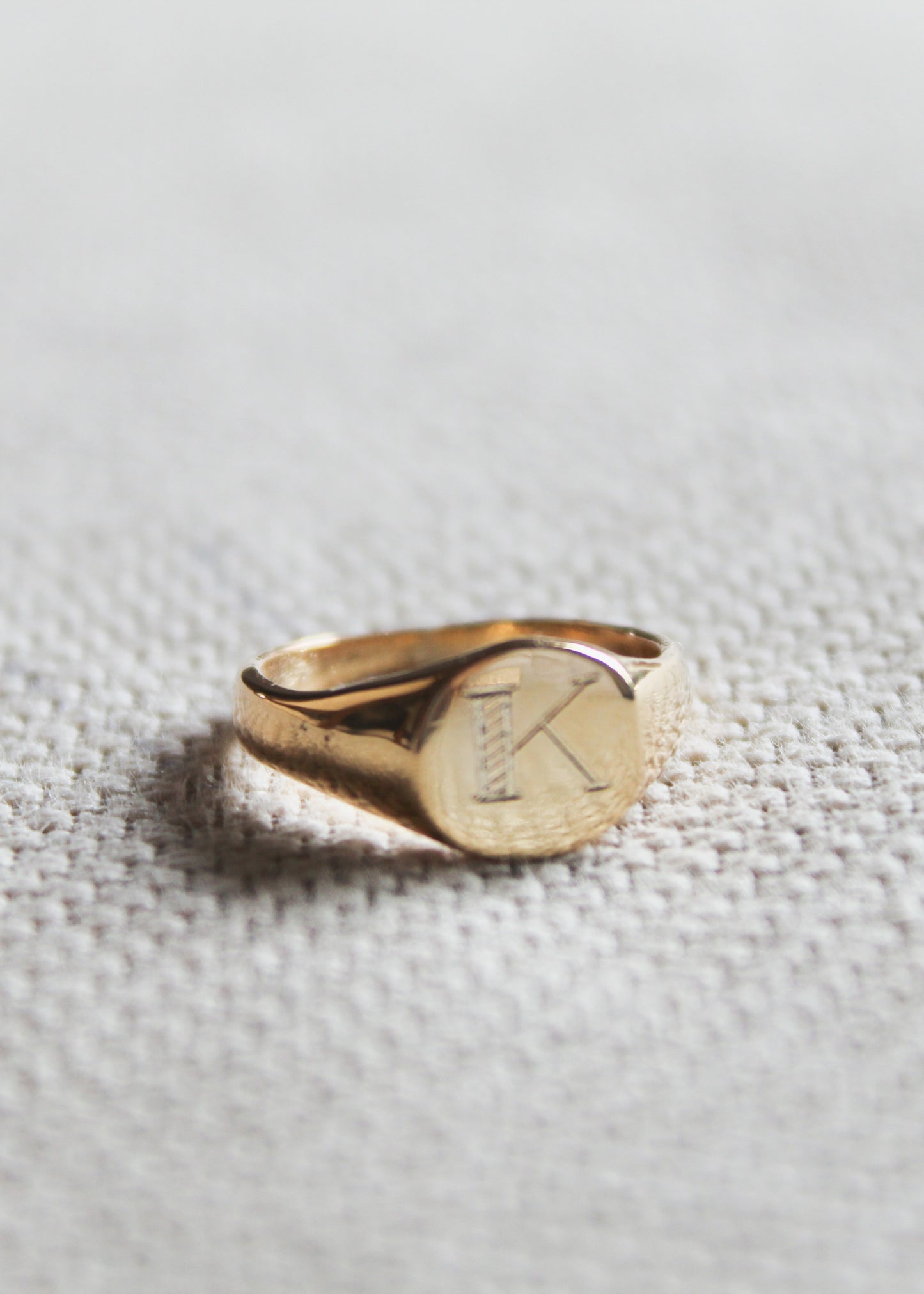 Personalized Monogram Pinky Ring