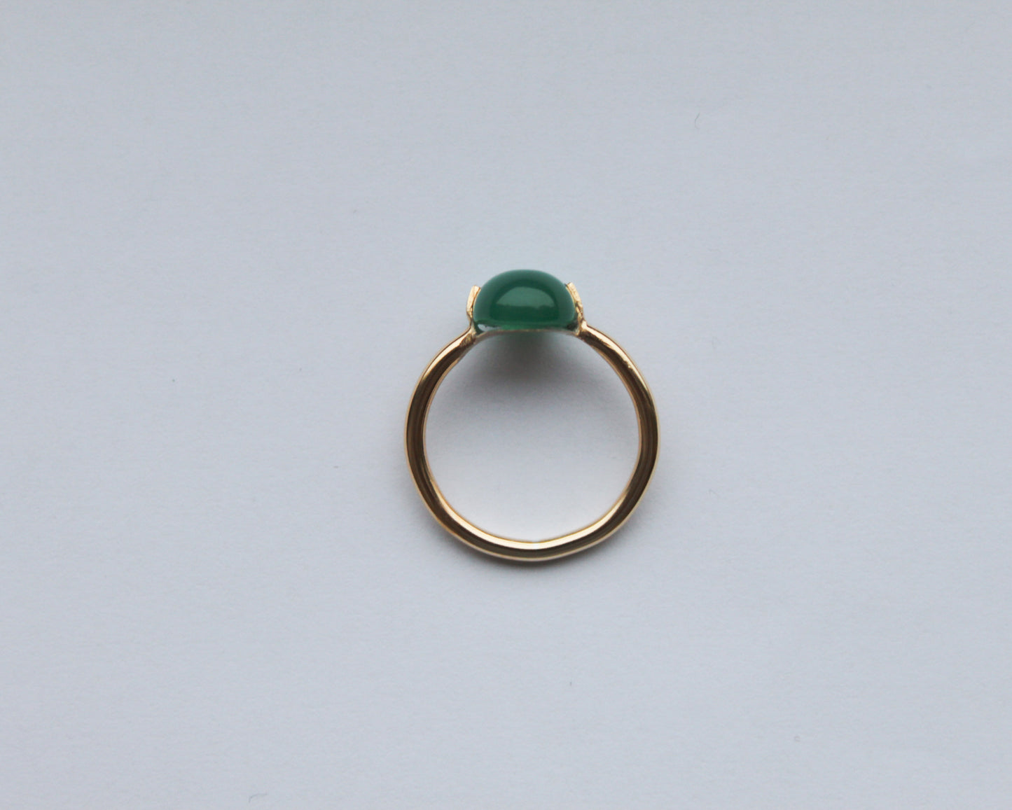 Harmony rings – Emerald green