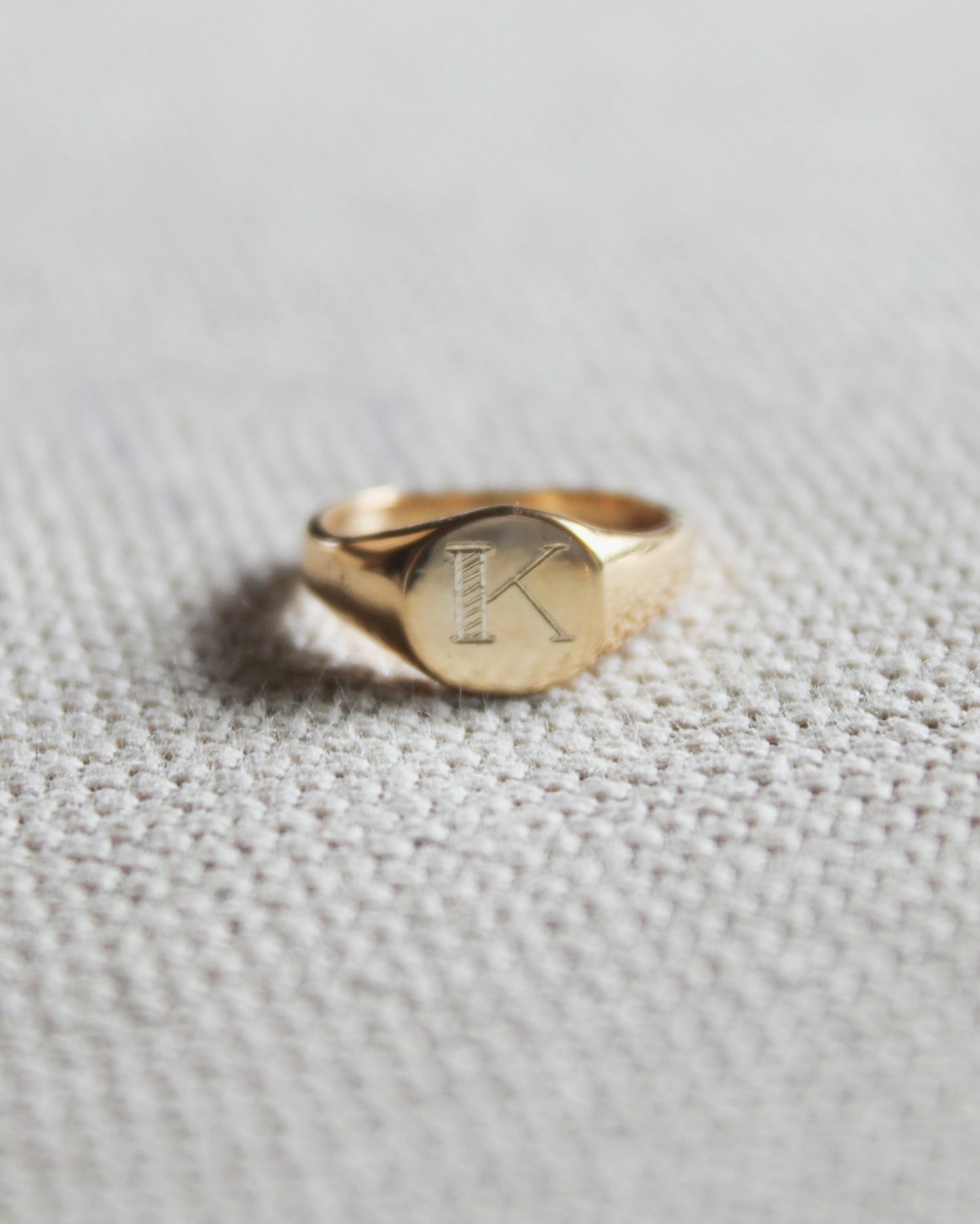 Personalized Monogram Pinky Ring