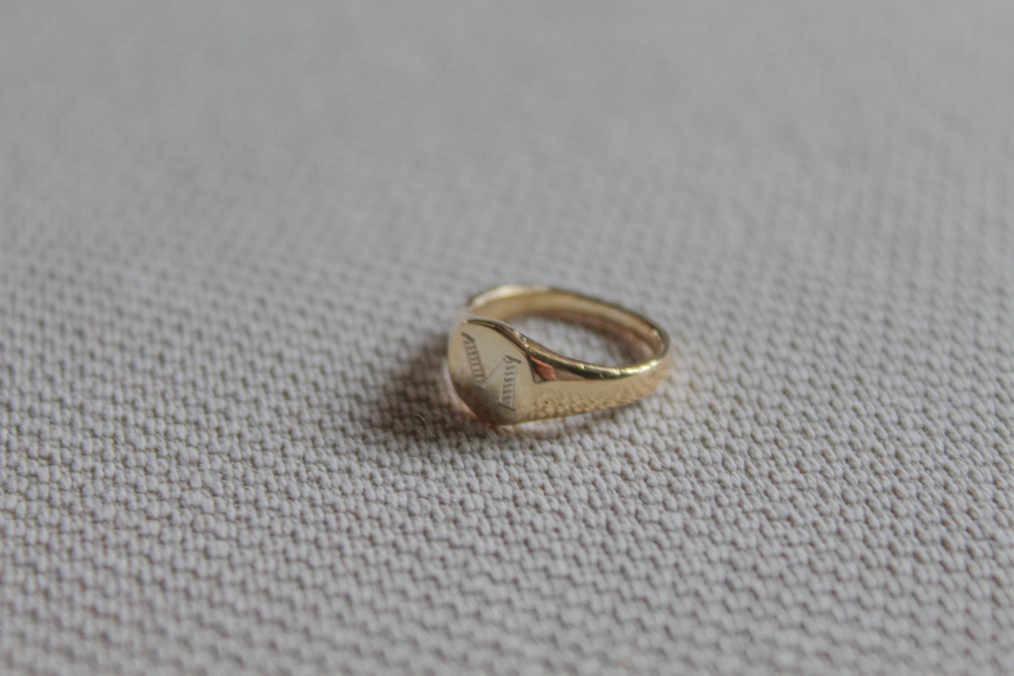 Personalized Monogram Pinky Ring