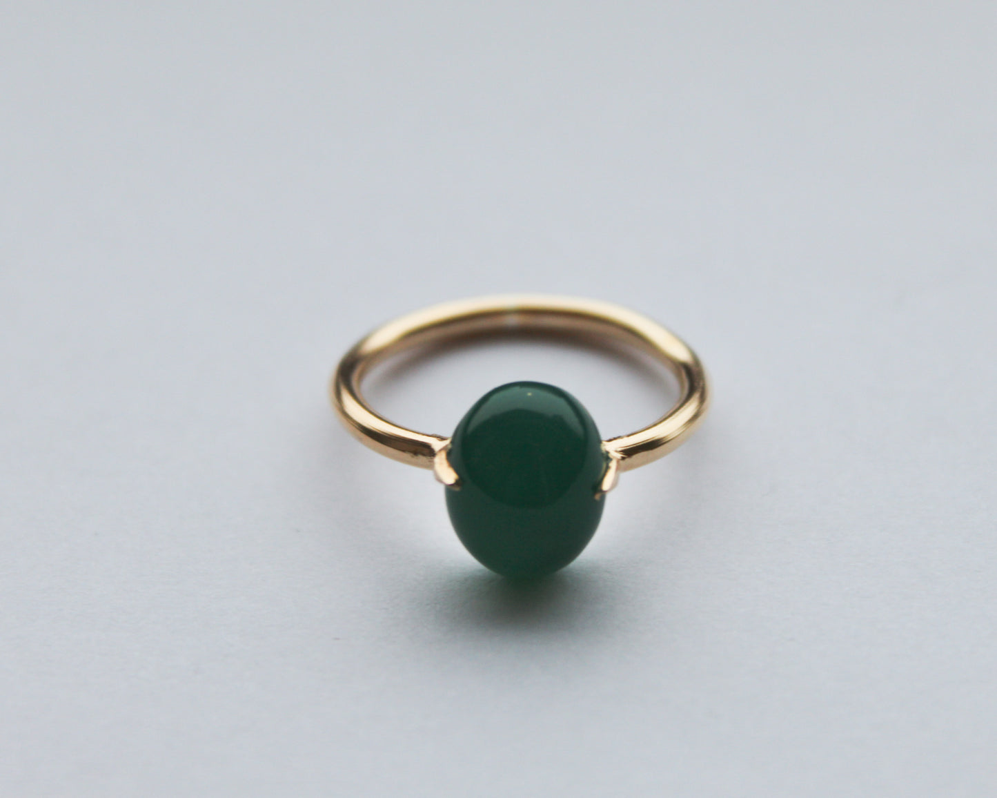Harmony rings – Emerald green