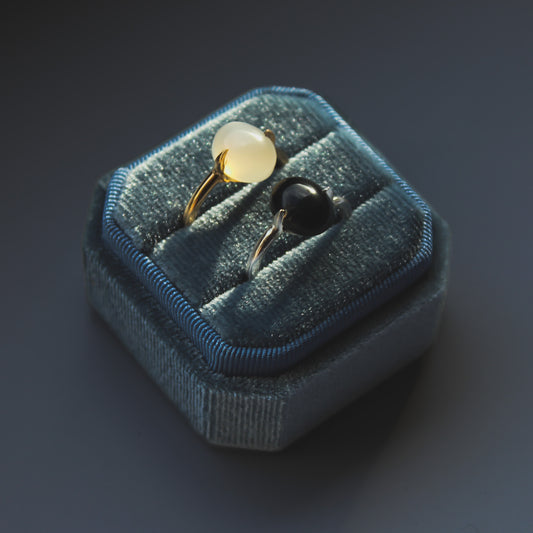 Harmony rings – black onyx