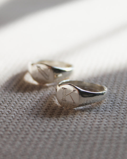 Personalized Monogram Pinky Ring