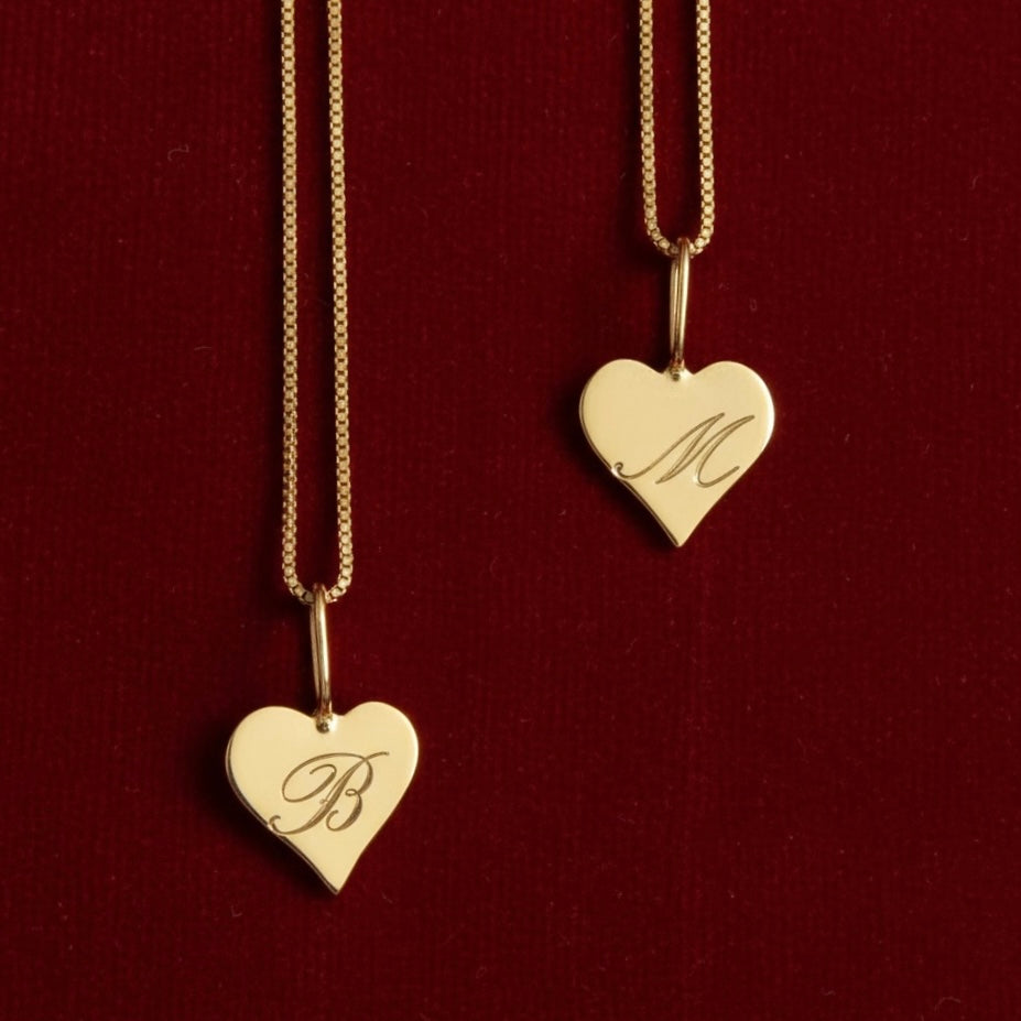 Initial Heart Necklace