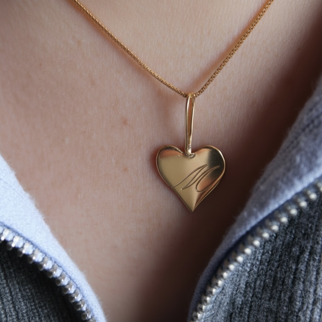 Initial Heart Necklace